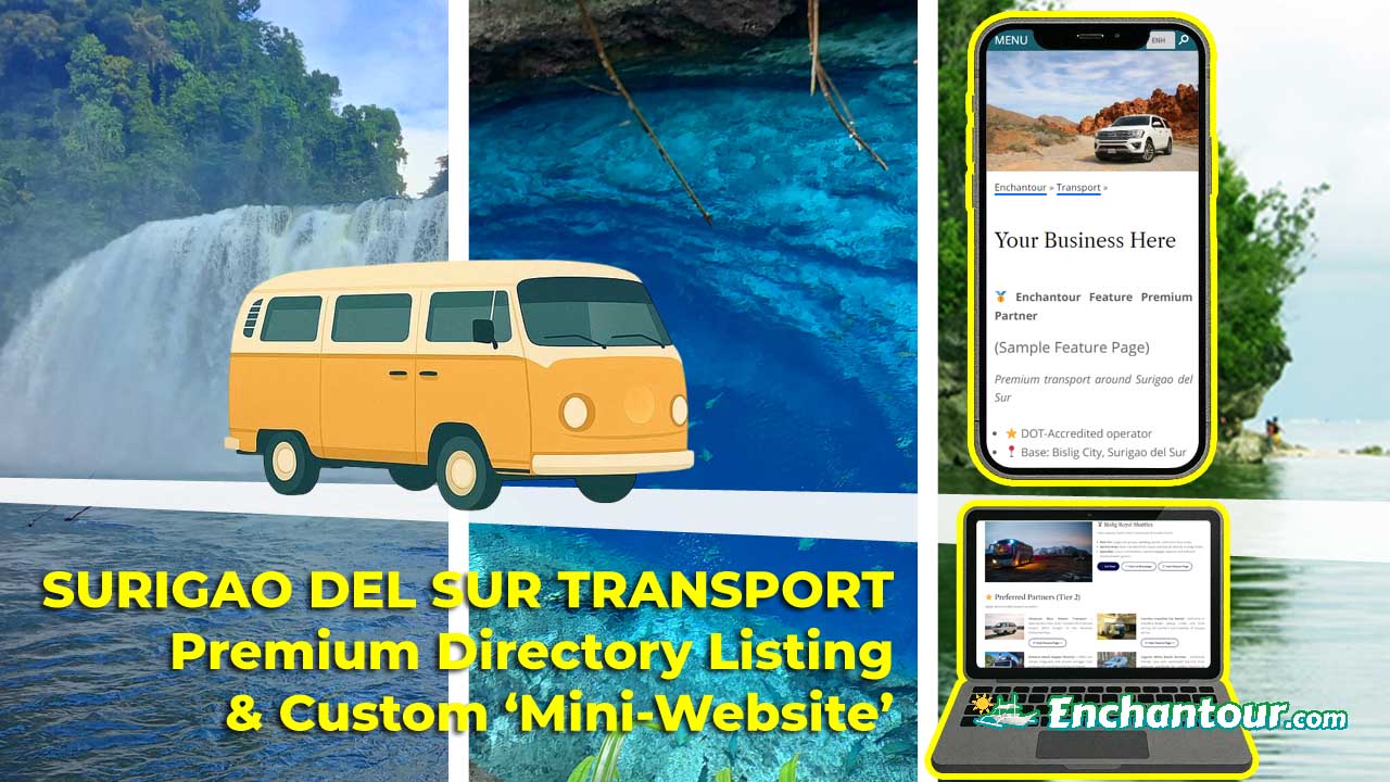 Surigao del Sur Transport 'Mini-Website' & Premium Directory Listing