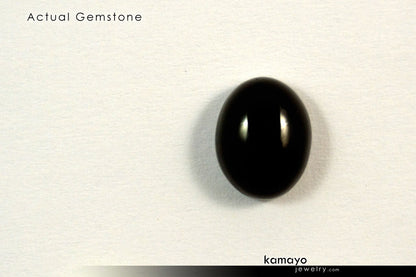 BLACK ONYX GEMSTONE - 10x8mm Oval Loose Stone