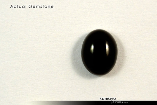BLACK ONYX GEMSTONE - 10x8mm Oval Loose Stone