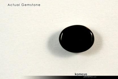 BLACK ONYX GEMSTONE - 10x8mm Oval Loose Stone