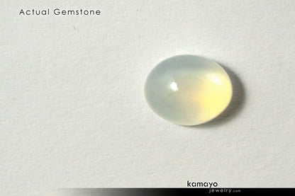 WHITE MOONSTONE GEMSTONE - 10x8mm Oval Loose Stone