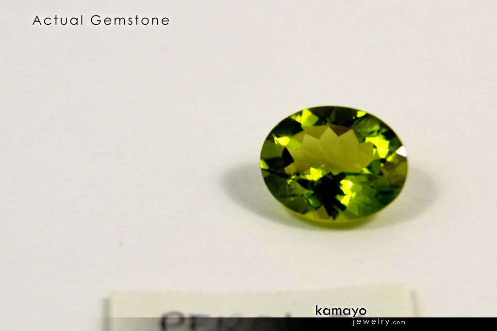 PERIDOT GEMSTONE - 10x8mm Oval Green Loose Stone