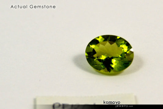 PERIDOT GEMSTONE - 10x8mm Oval Green Loose Stone