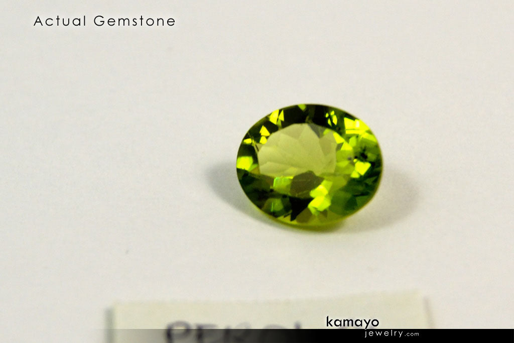 PERIDOT GEMSTONE - 10x8mm Oval Green Loose Stone