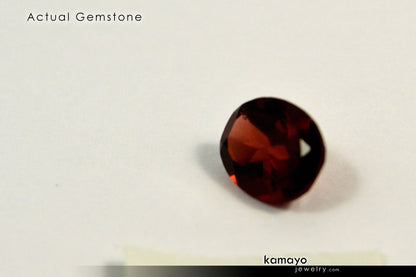 GARNET RING - 10x8mm Red Garnet Ring for Women