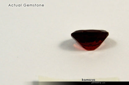 GARNET RING - 10x8mm Red Garnet Ring for Women