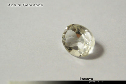 CLEAR QUARTZ RING - 10x8mm Rock Crystal Ring for Women