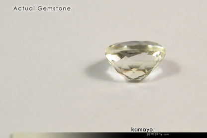 CLEAR QUARTZ RING - 10x8mm Rock Crystal Ring for Women