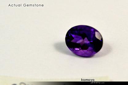 AMETHYST RING - 10x8mm-large Purple Amethyst Ring for Women