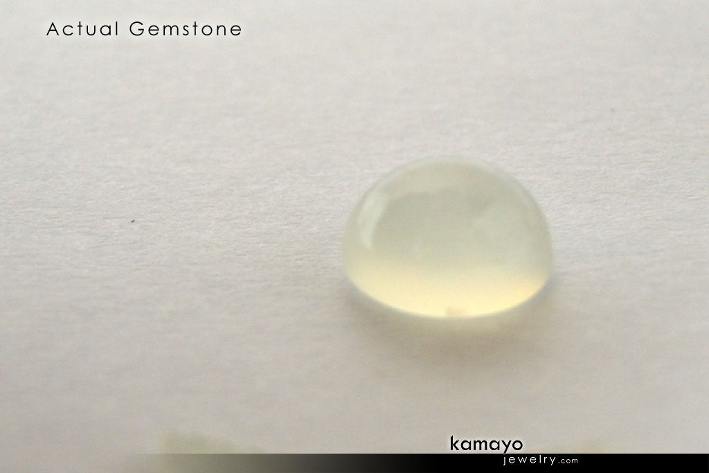WHITE MOONSTONE GEMSTONE - 10x8mm Oval Loose Stone