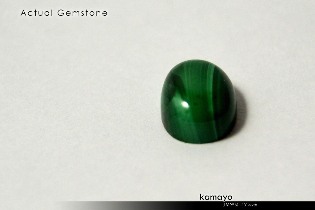 MALACHITE GEMSTONE - 10x8mm Oval Green Loose Stone