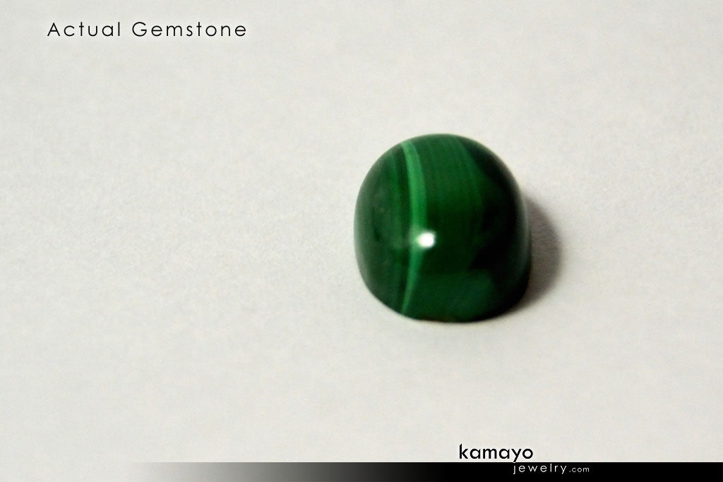 MALACHITE GEMSTONE - 10x8mm Oval Green Loose Stone