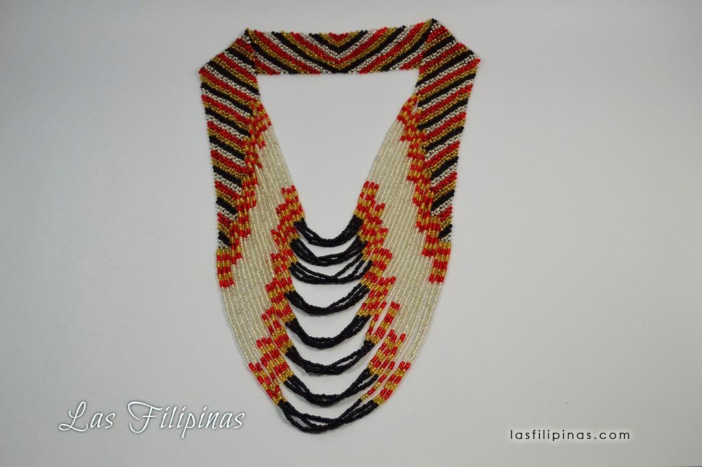 Tribal Statement Necklace - Ethnic Tboli Beaded Jewelry