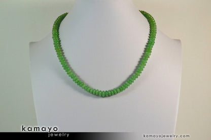 GREEN AVENTURINE NECKLACE - Roundel Beads