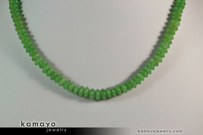 GREEN AVENTURINE NECKLACE - Roundel Beads