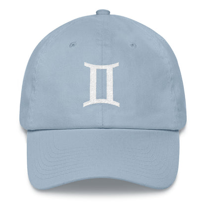 GEMINI CAP - Zodiac Symbol Text Baseball Cap - Dad Hat