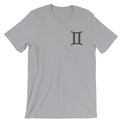 GEMINI T SHIRT - Sign Symbol Text Embroidery - Zodiac Shirt for Men