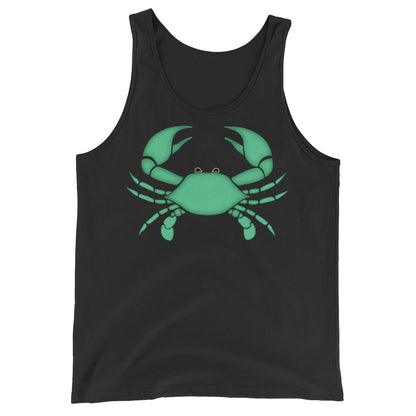Cancer Tank Top - Zodiac Symbol - Green Crab Graphics